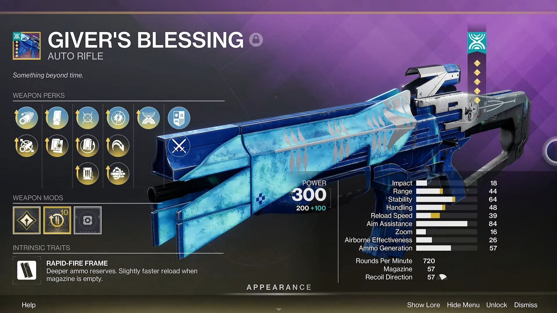 A tier 5 weapon in The Edge of Fate expansion of Destiny 2 (Image via Bungie)